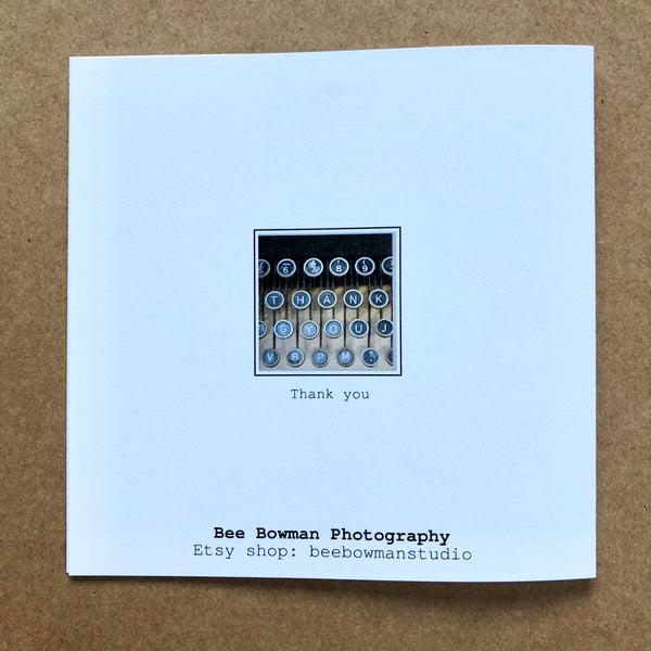 'Thank you' card