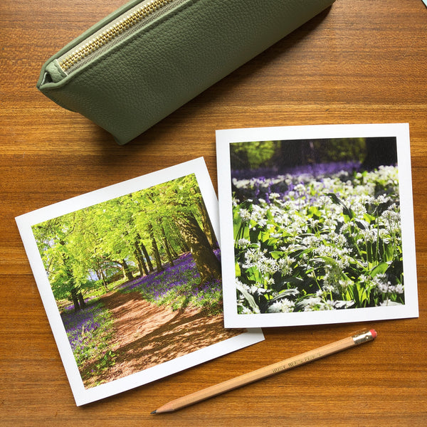 'Wild garlic in the bluebell woods' card