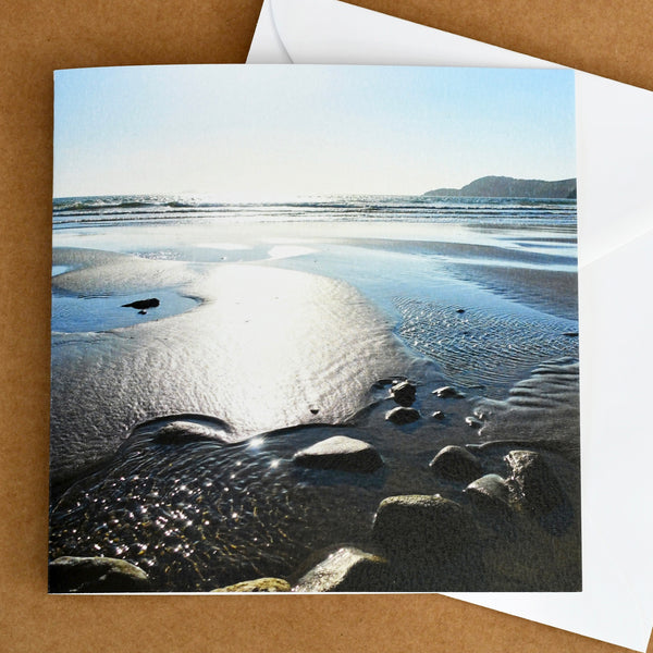 Beach landscape 'Sun shimmer at Whitesands'