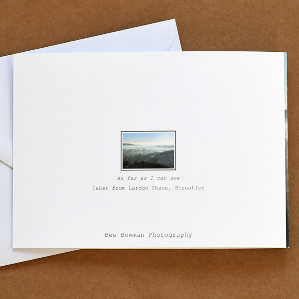 'As far as I can see' card